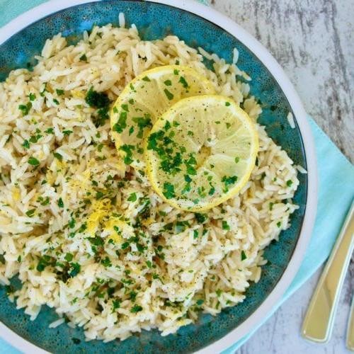 Lemon Herb Rice with Kalamata Olives