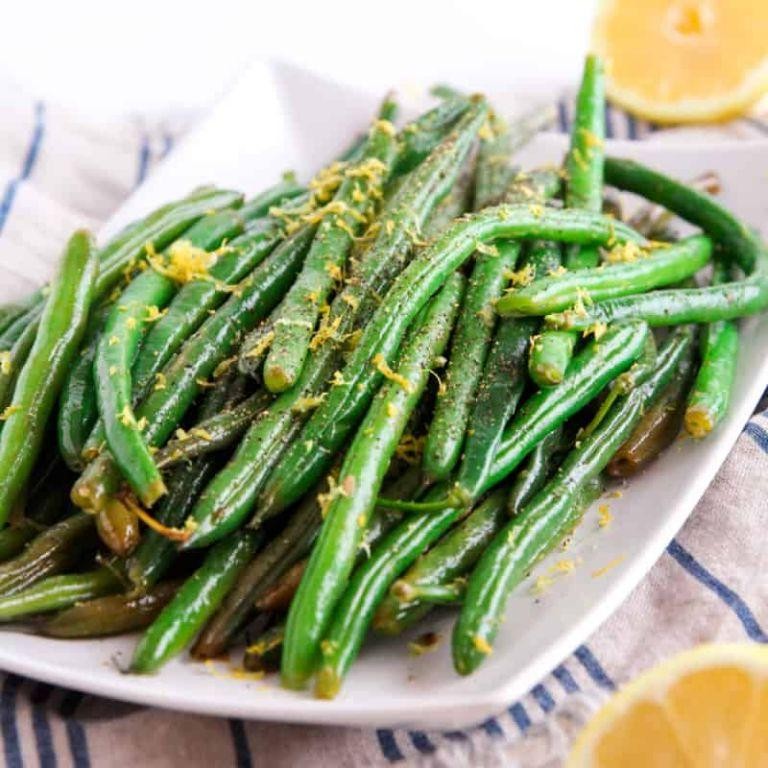 Lemon Herb Steamed Green Beans