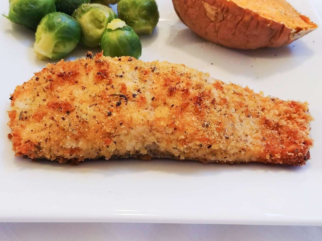 Lemon Panko Crusted Salmon