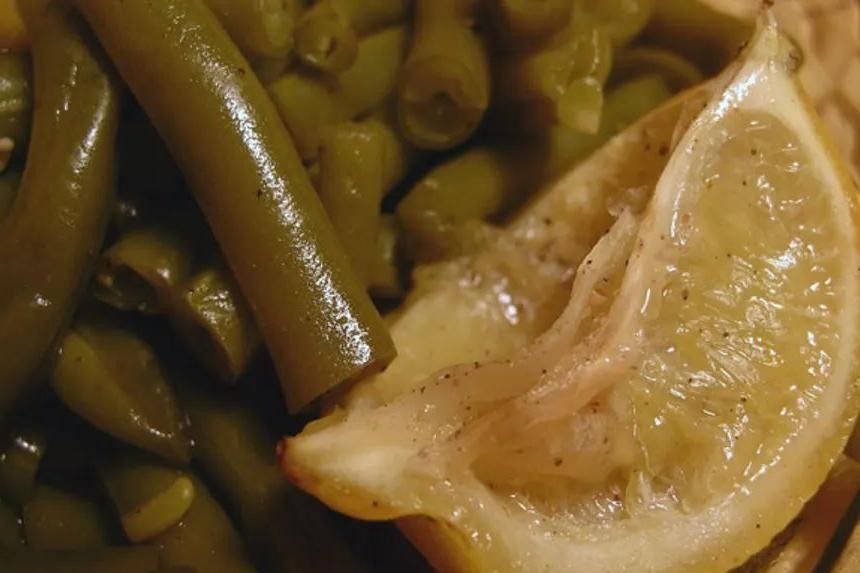 Lemon Pepper Canned Green Beans