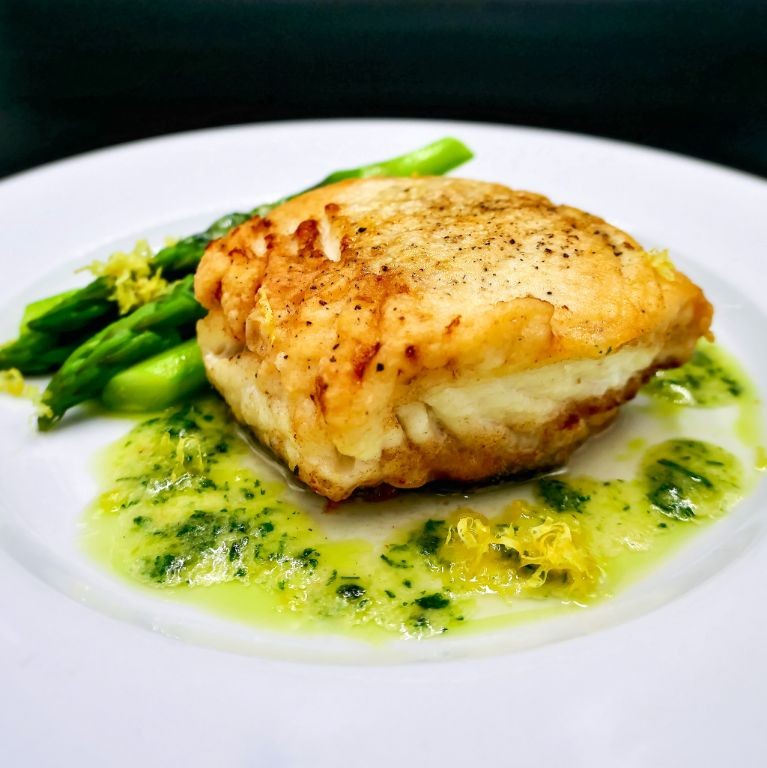 Lemon Pepper Fried Halibut