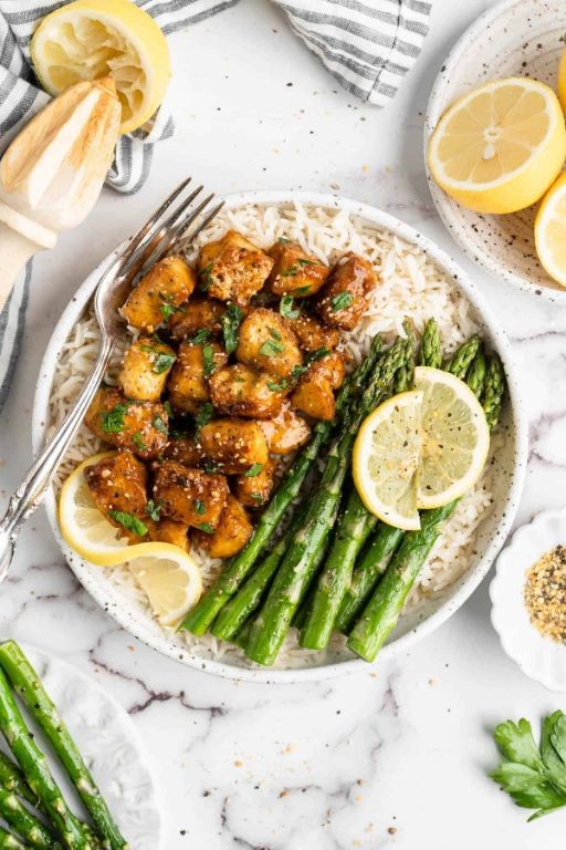 Lemon Pepper Fried Tofu