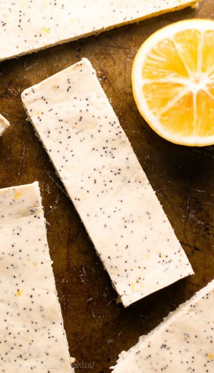 Lemon Poppy Seed Protein Bars