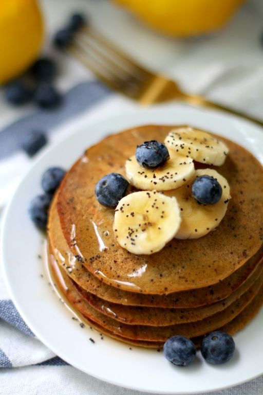 Lemon Poppy Seed Quest Protein Pancakes