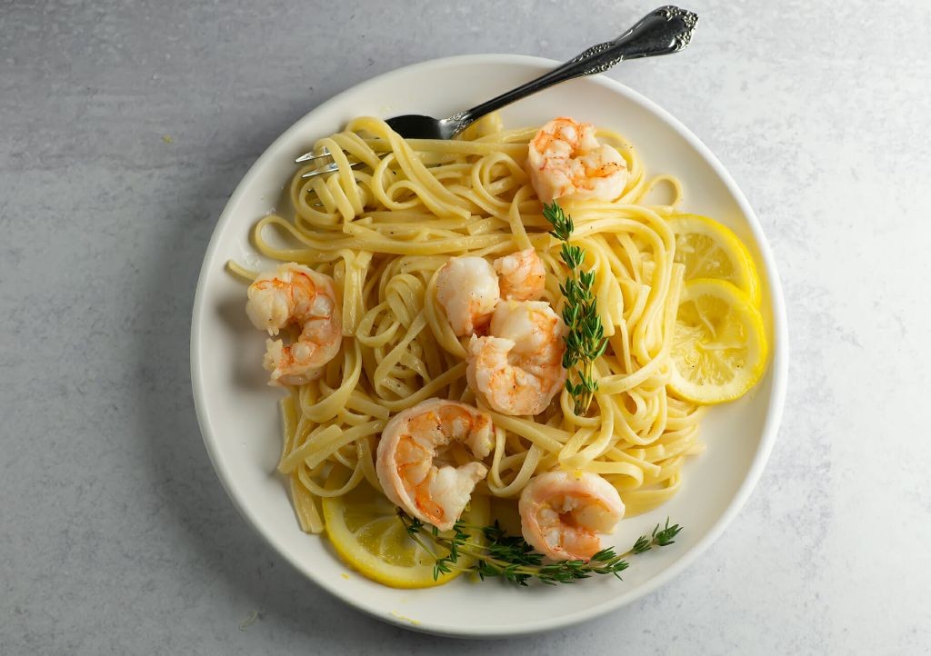 Lemon Shrimp Scampi Pasta