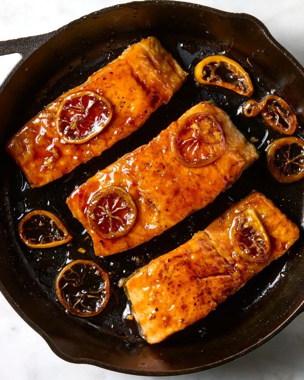 Lemon Soy Glazed Salmon