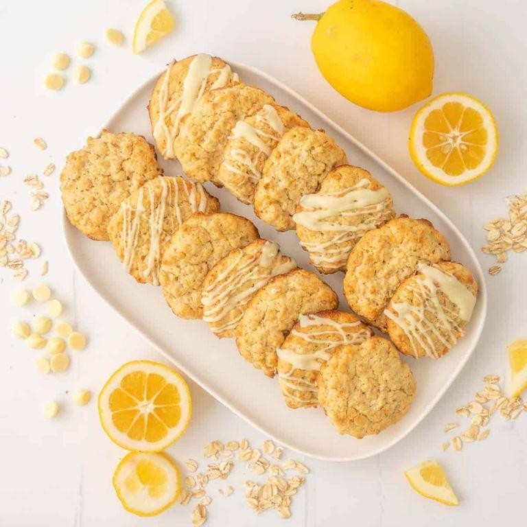 Lemon Zest Oatmeal Cookies