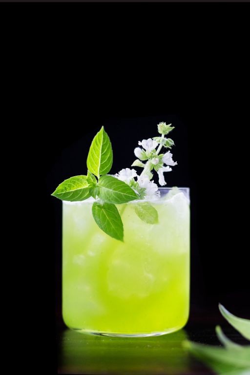 Lemonade Gin Punch with Basil