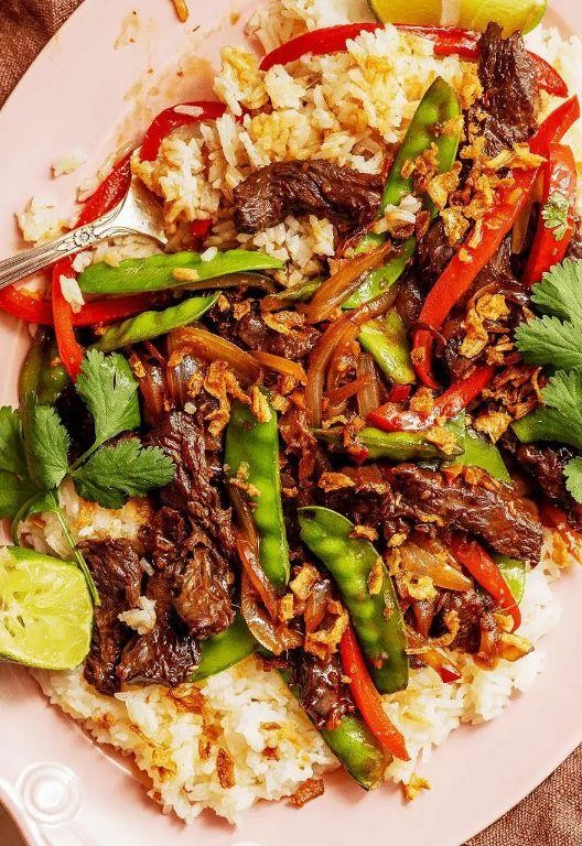 Lemongrass Beef Blackstone Stir Fry