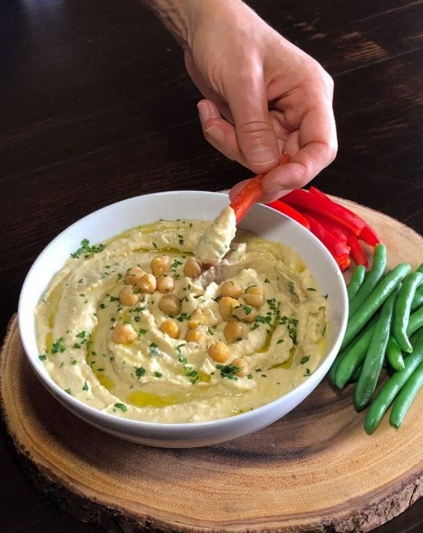 Lemony Chickpea and Parsley Hummus