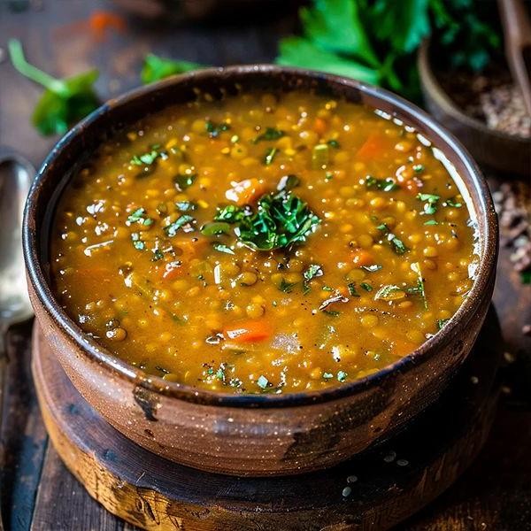 Lentil Soup with Nigelle and Cumin