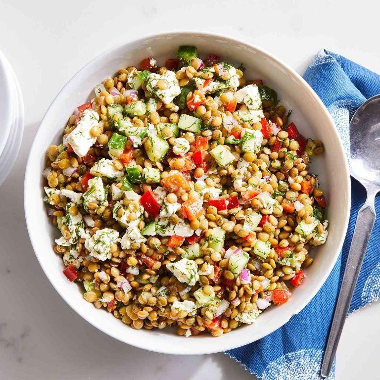 Lentil and Feta Gluten Free Salad