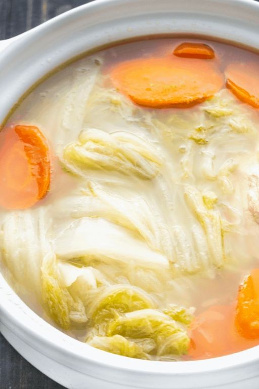 Light Napa Cabbage and Vegetable Soup