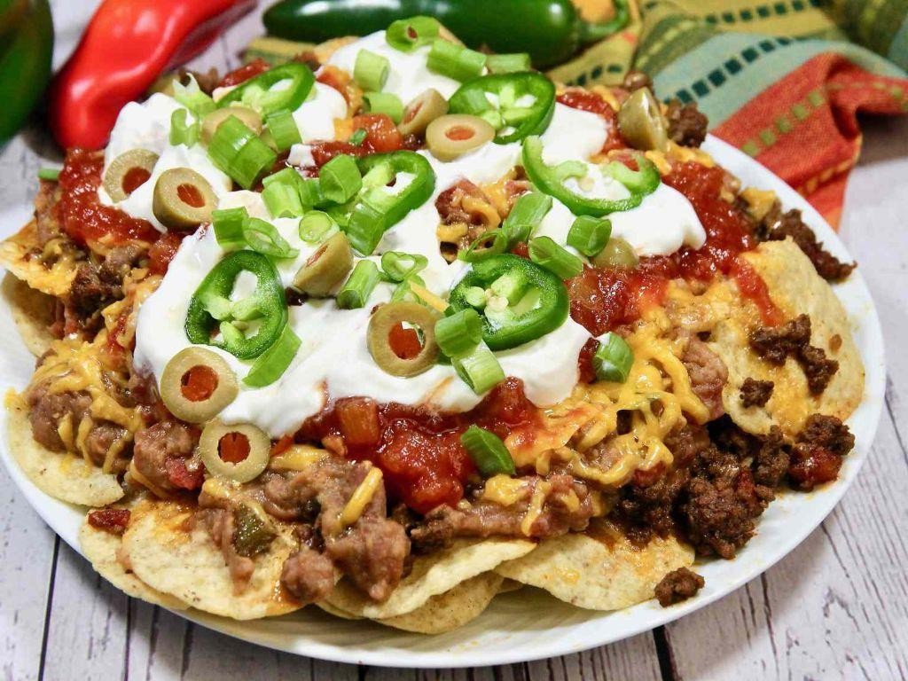 Loaded Beef and Cheese Nacho Dip
