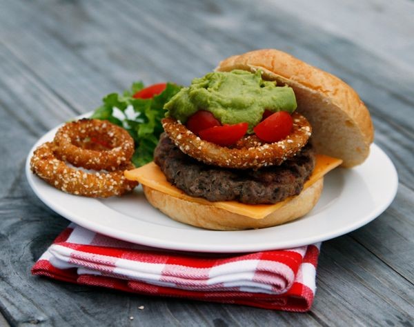 Loaded Guacamole Grilled Burgers