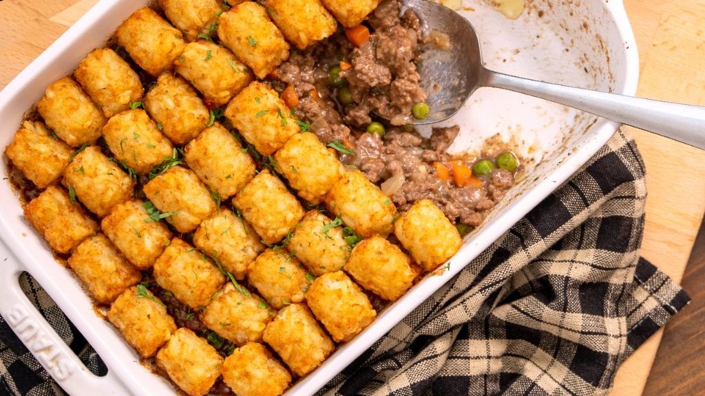 Loaded Tater Tot Shepherd’s Pie