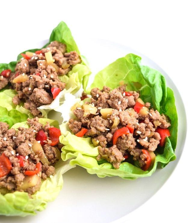 Low-Carb Ground Turkey Lettuce Wraps