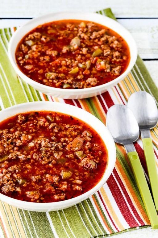 Low-Carb Stuffed Pepper Soup