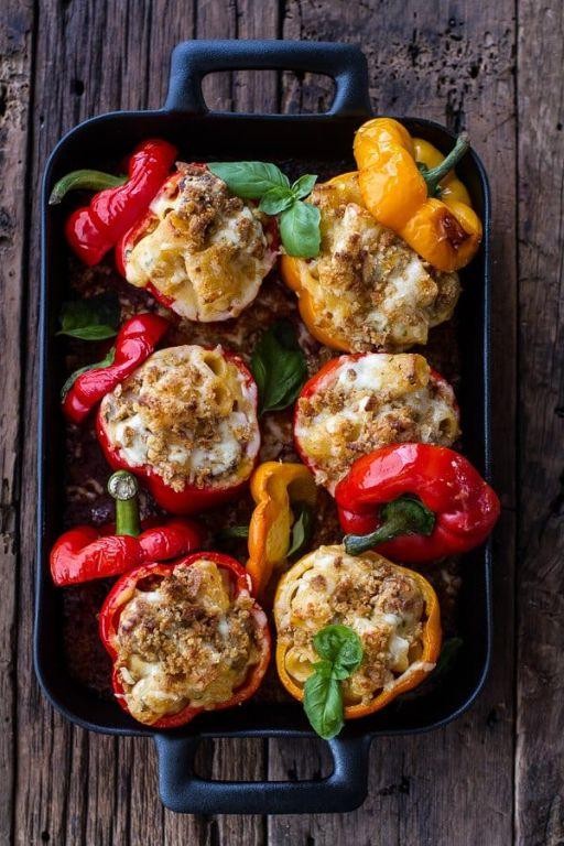 Macaroni and Cheese Stuffed Peppers