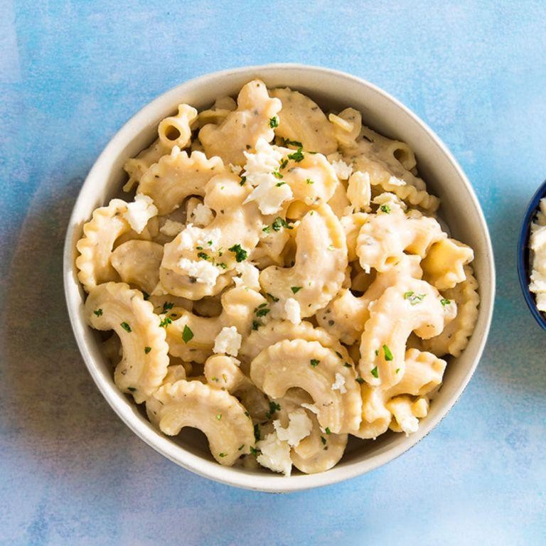 Macaroni with Goat Cheese and Herbs