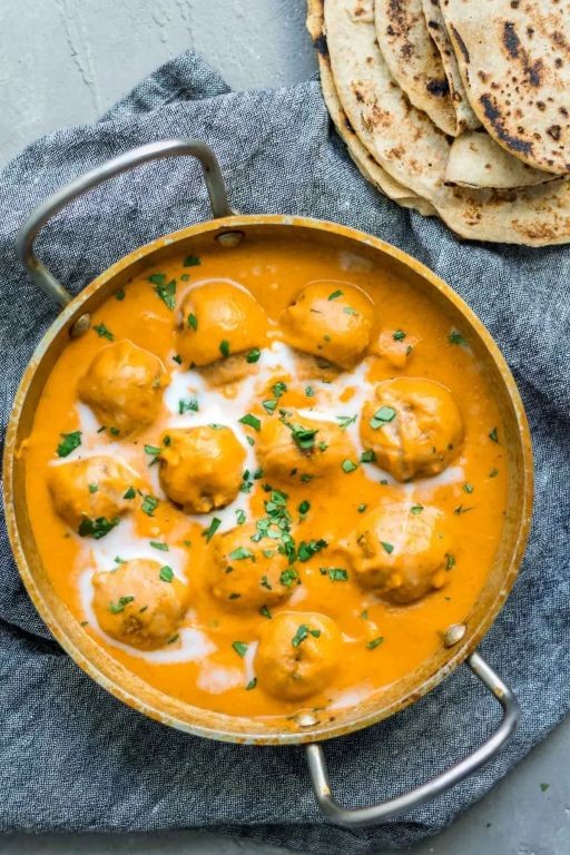Malai Kofta Dumplings in Coconut Curry