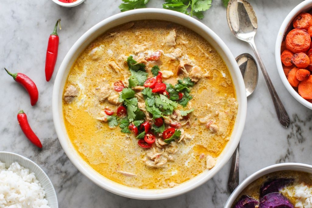 Malaysian Curry Chicken Thighs with Coconut Milk