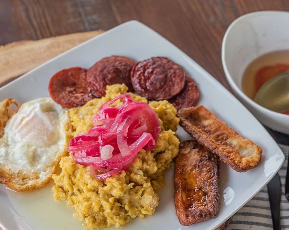 Mangú with Roasted Garlic and Parmesan