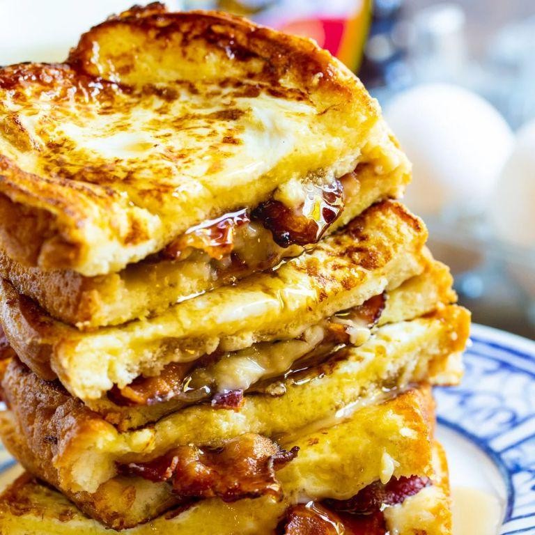 Maple Bacon Stuffed French Toast