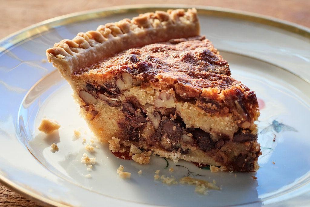 Maple Bourbon Derby Pie with Candied Pecans