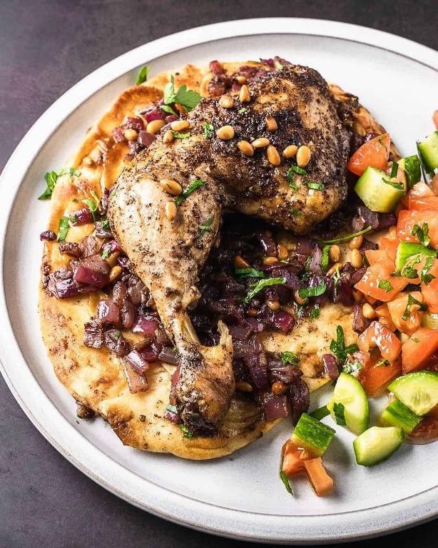 Maqluba with Chicken Thighs and Sumac Spice