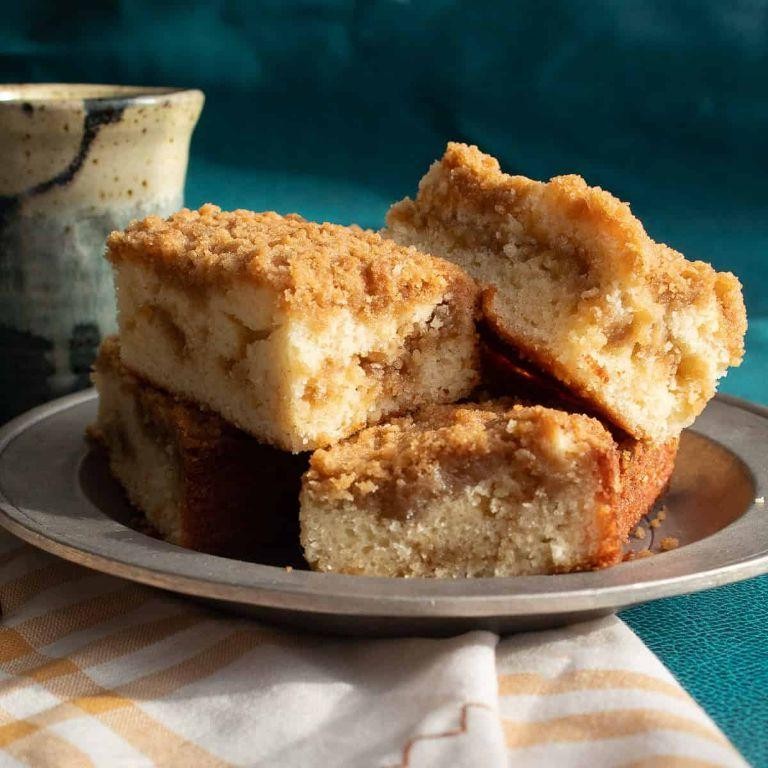 Marzipan and Cardamom Coffee Cake