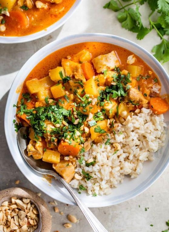Massaman Turkey Curry with Peanuts