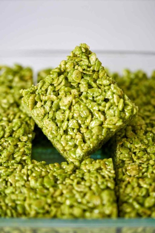 Matcha Green Tea Rice Krispies Treats