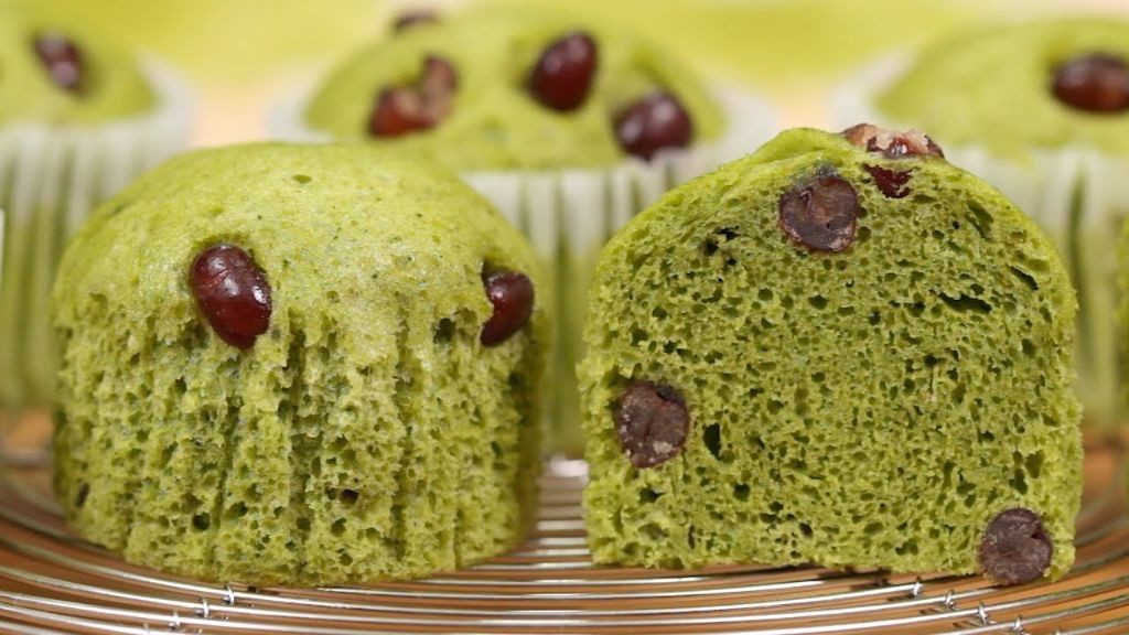 Matcha Green Tea Steamed Cake
