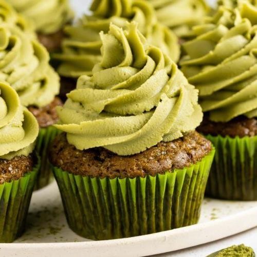 Matcha Green Tea Vegan Cupcakes