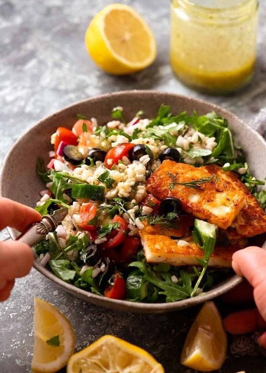 Mediterranean Chicken and Brown Rice Salad