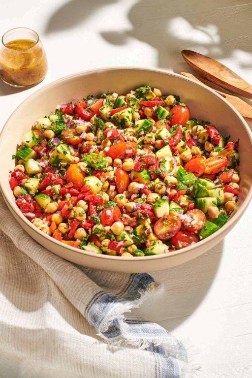 Mediterranean Chickpea Gluten Free Salad