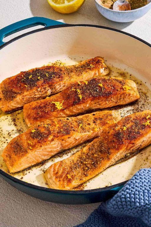 Mediterranean Style Pan-Seared Salmon