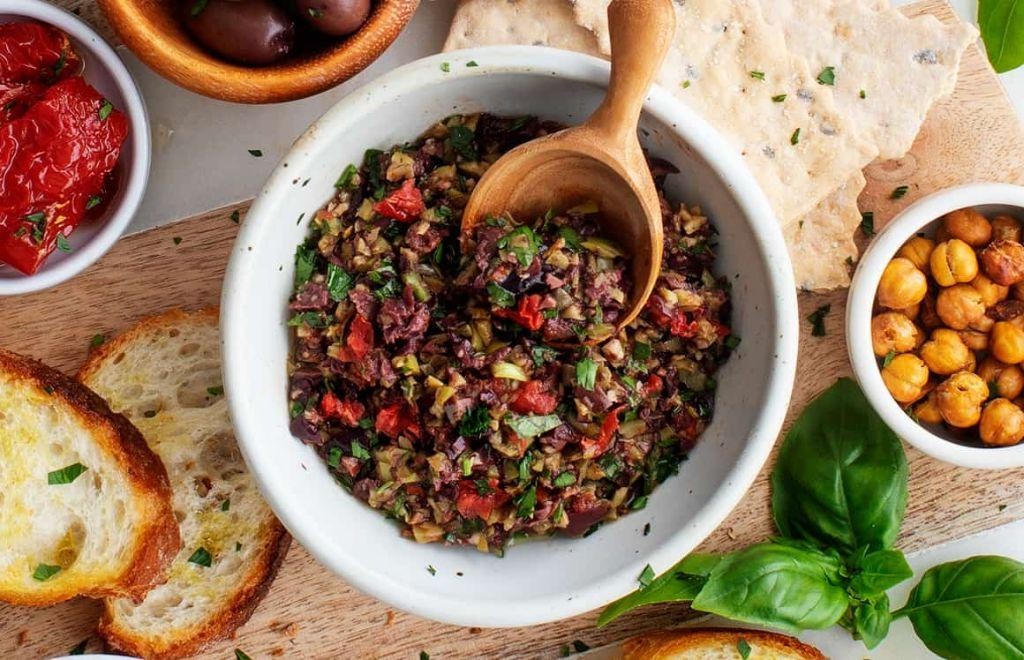Mediterranean cucumber olive tapenade