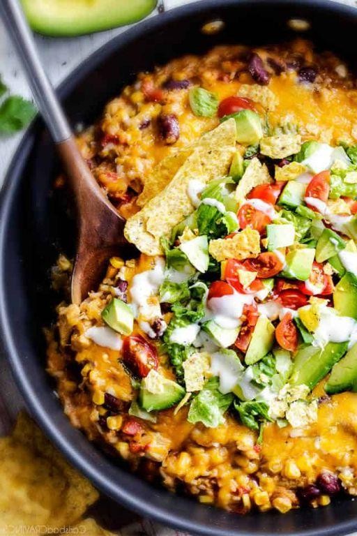 Mexican Rice and Chicken Skillet