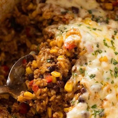 Mexican Rice with Ground Beef