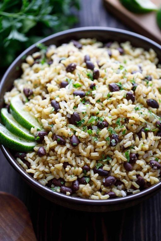 Microwaved Rice and Beans