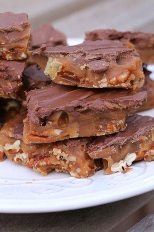 Milk Chocolate Toffee Pecan Bark