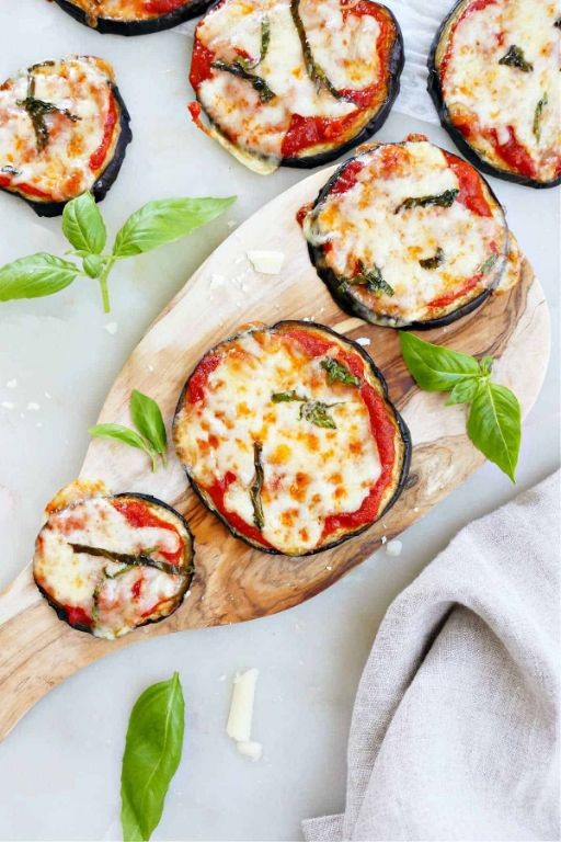 Mini Eggplant Pizza Bites