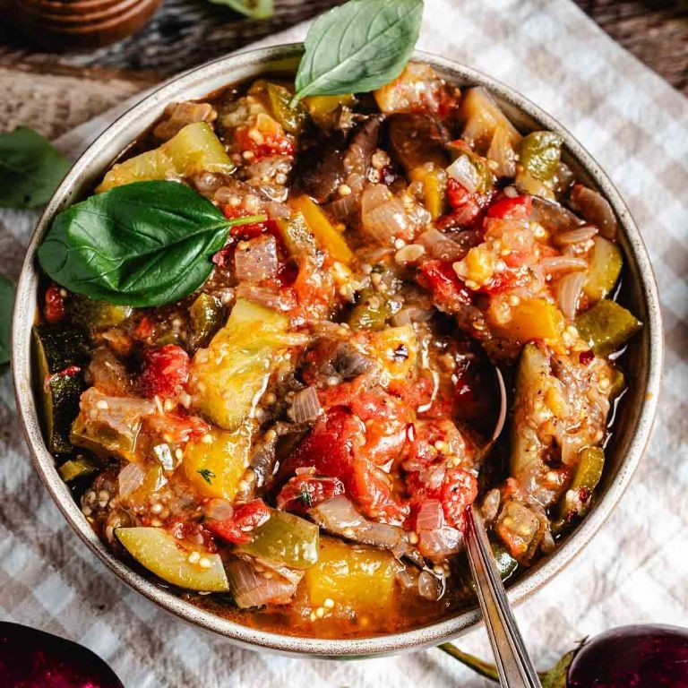 Mini Eggplant Ratatouille Cups