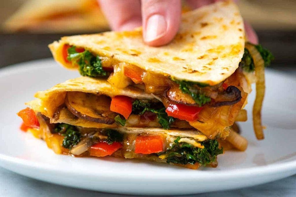 Mini veggie quesadillas