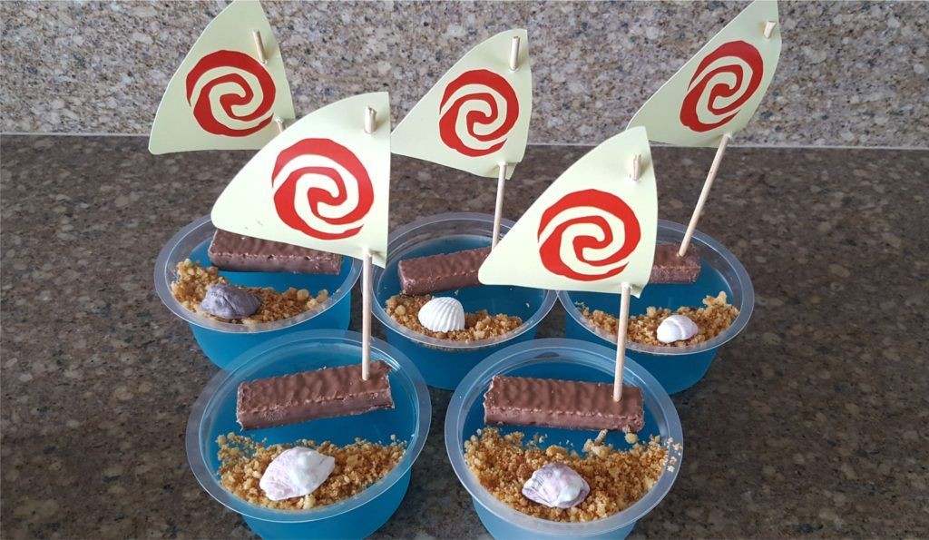 Moana Ocean Wave Jello Cups