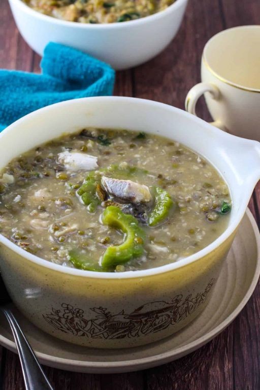 Mongo with Tinapa and Mustard Greens