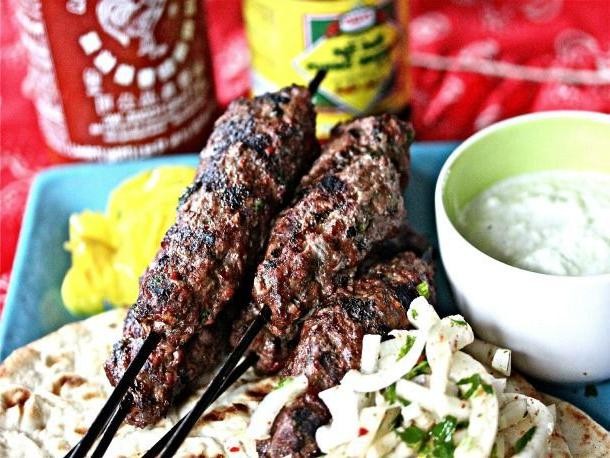 Moroccan Beef Kefta with Mint Yogurt