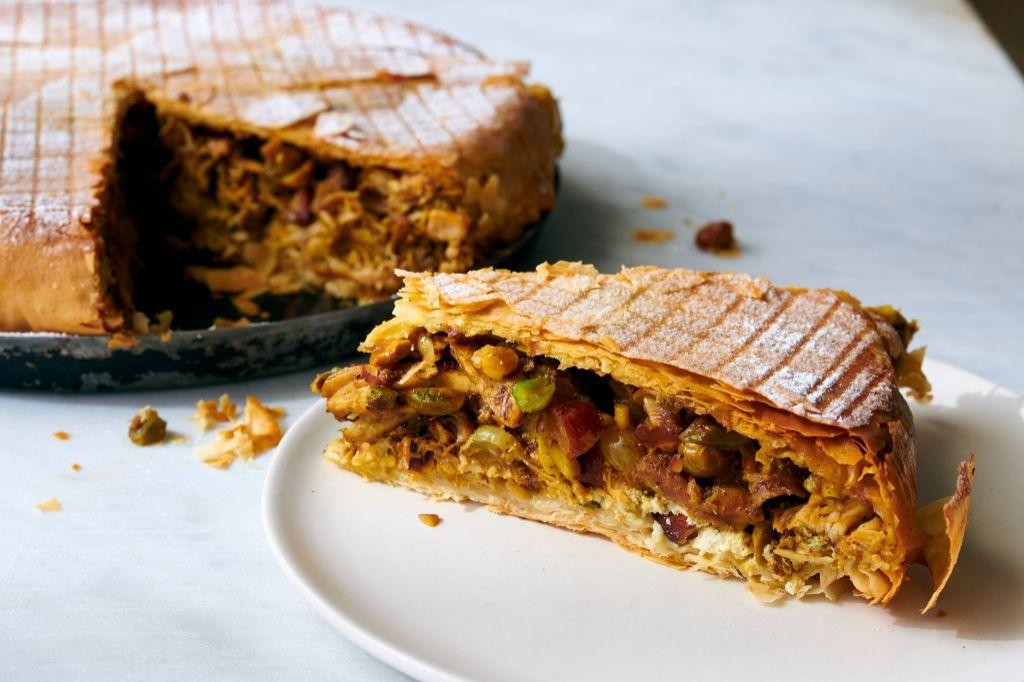 Moroccan Chicken Bastilla (Savory Pie)